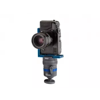 Cabeça de tripé Novoflex CB3 II preto azul metal 1/4 3/8 polegadas esfera