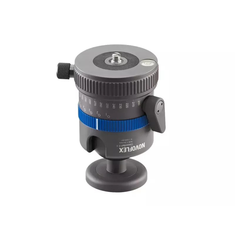 Cabeça de tripé Novoflex CB3 II preto azul metal 1/4 3/8 polegadas esfera