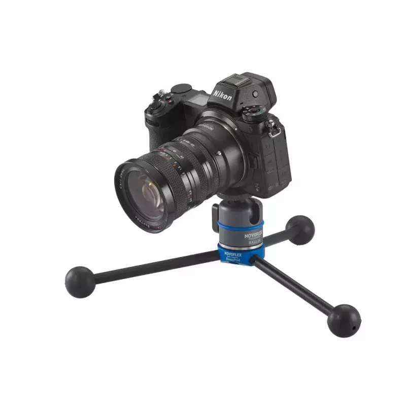 Tripé Novoflex BasicPod Mini para câmaras digitais/de filme preto azul