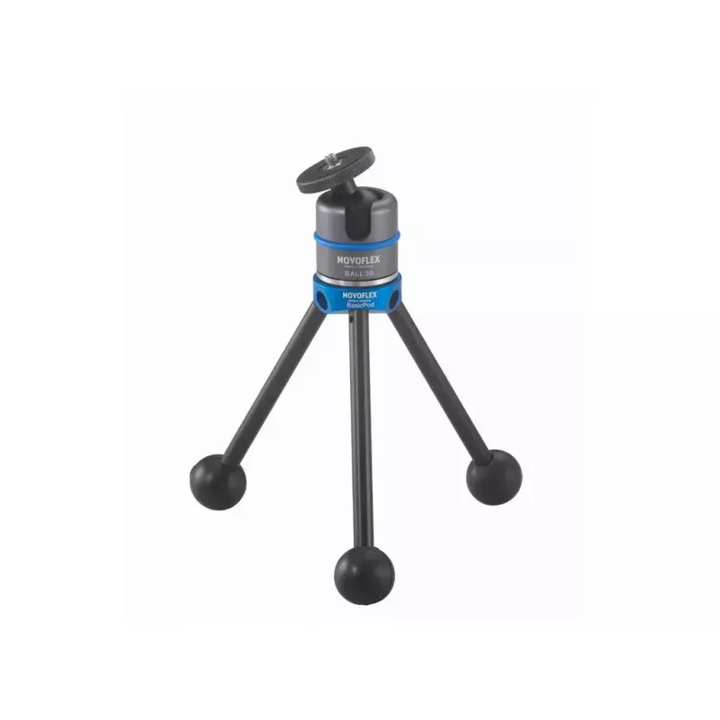 Tripé Novoflex BasicPod Mini para câmaras digitais/de filme preto azul