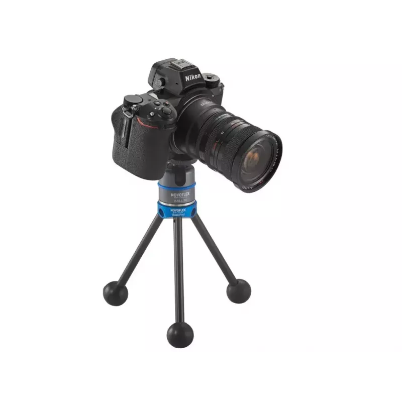 Tripé Novoflex BasicPod Mini para câmaras digitais/de filme preto azul