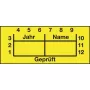 Hellermann Tyton QNPRUEFYPH-103-YE-103-YE amarelo vinil 100 unidades