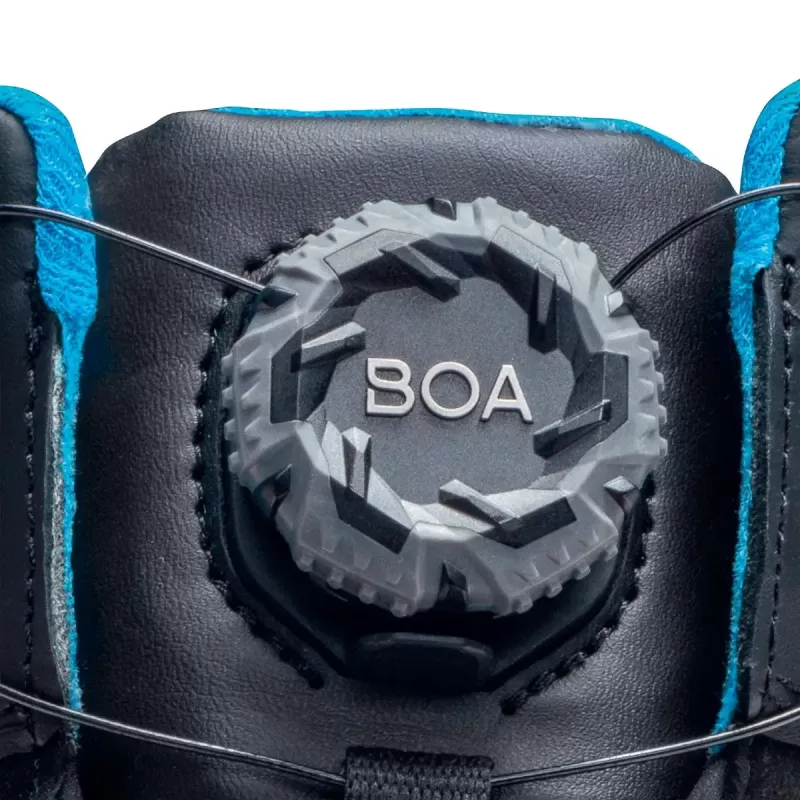 Botas de segurança Uvex xenova BOA S1P unissexo adulto preto azul pele PU
