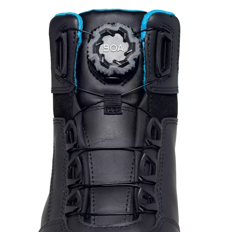 Botas de segurança Uvex xenova BOA S1P unissexo adulto preto azul pele PU