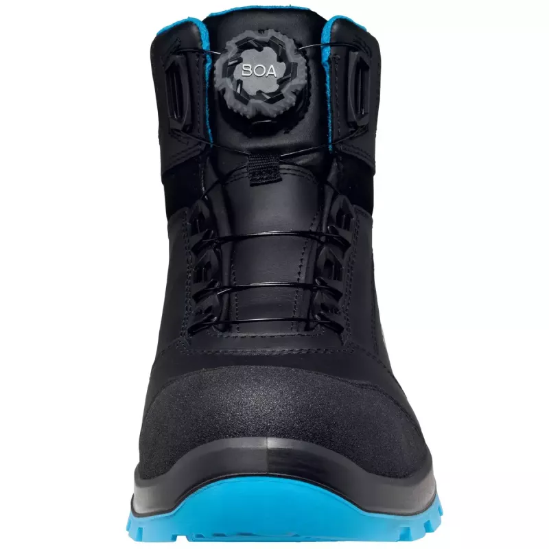 Botas de segurança Uvex xenova BOA S1P unissexo adulto preto azul pele PU