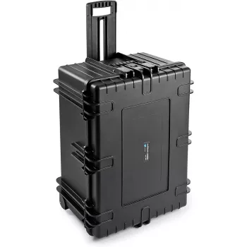 Mala rígida exterior b&w international Type 7800 preta com espuma de proteção — equipamento de proteção para equipamento