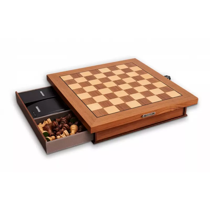Tabuleiro de xadrez Millennium M843 Desktop de peça única 32x32 cm