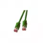 Cabo de rede EFB Elektronik RJ45 S/FTP Cat6a verde 7,5 m