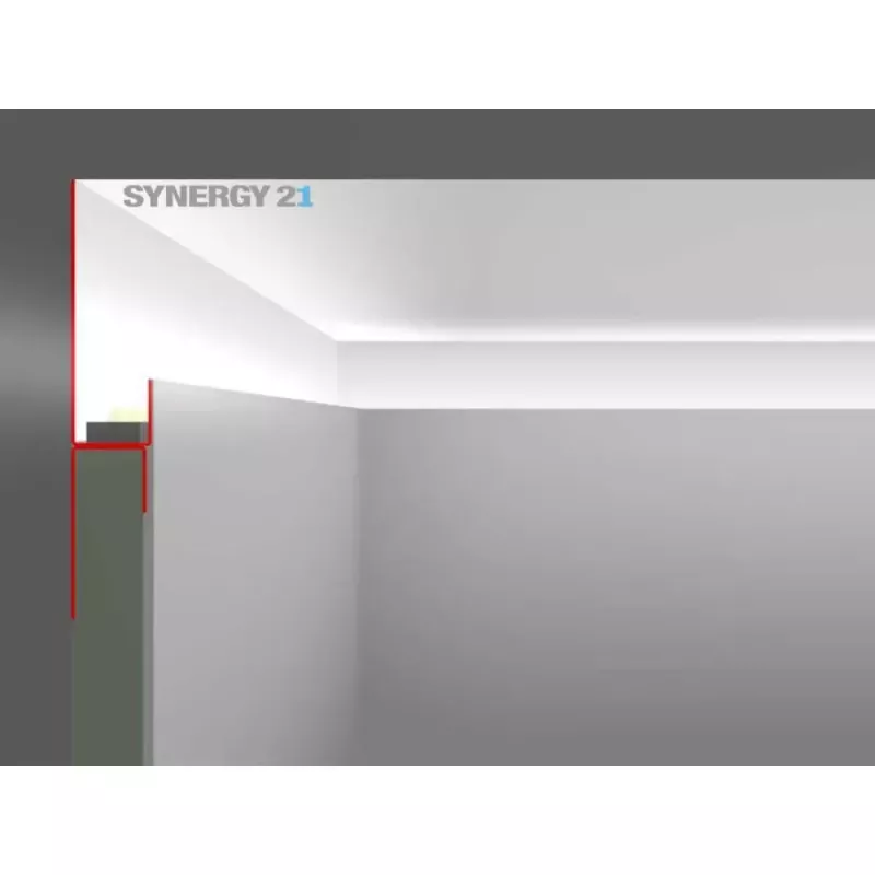 Conjunto de montagem Synergy 21 S21-LED-PR00150 branco zinco
