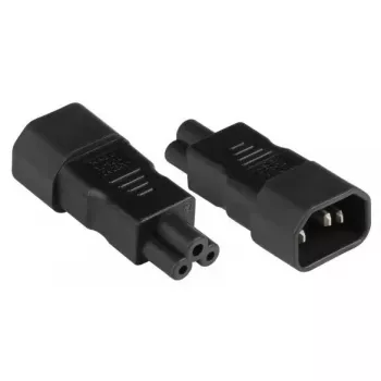 Adaptador de ficha de rede C14 C5 Alcasa PA-1405S preto