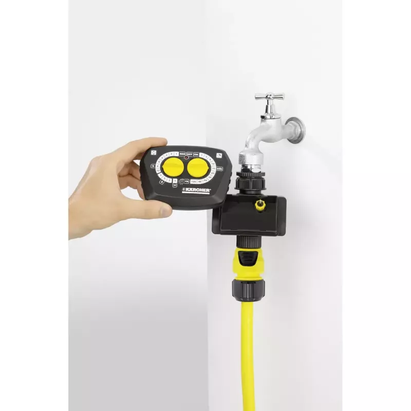 Temporizador de rega mecânico Kärcher WT 4.000 preto amarelo