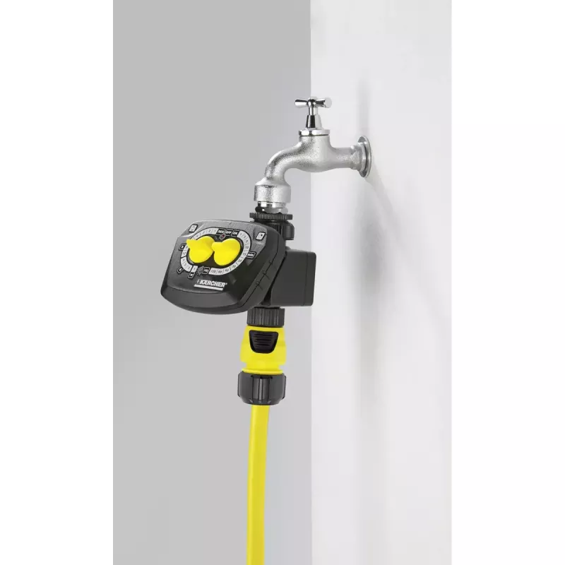 Temporizador de rega mecânico Kärcher WT 4.000 preto amarelo
