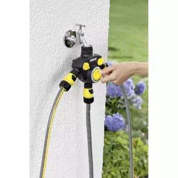 Relógio de rega mecânico Kärcher WT 2.000 preto amarelo
