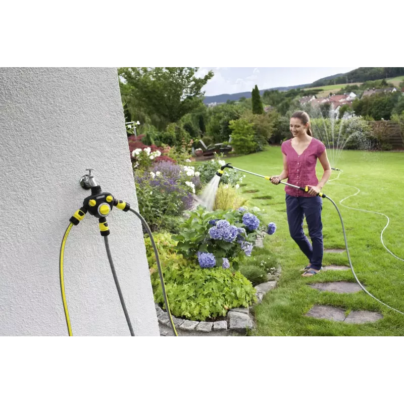 Relógio de rega mecânico Kärcher WT 2.000 preto amarelo