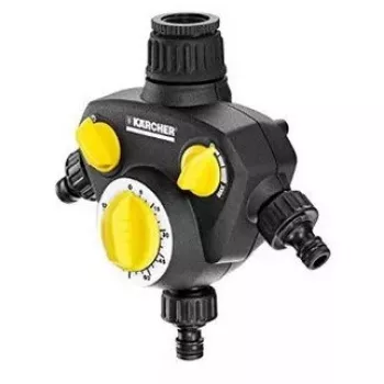 Relógio de rega mecânico Kärcher WT 2.000 preto amarelo