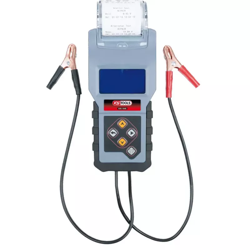 Testador de baterias KS Tools 550.1646 preto azul 1,5 kg