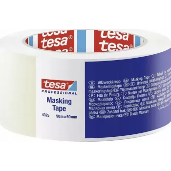 Fita de pintor Tesa 04325 50 m × 50 mm, branca, fita de pintor multiusos