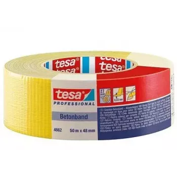 Fita adesiva em tecido Tesa 04662 Professional, amarela, 50 m × 18 mm