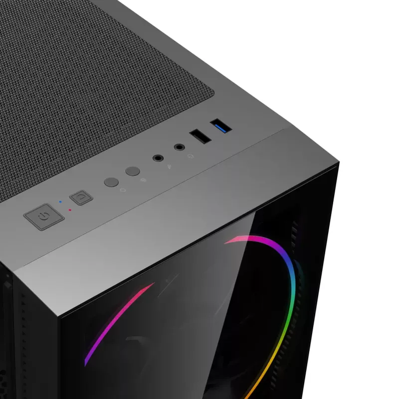 PC de secretária Hyrican GAMEMAX preto Hole 7811 — Intel Core i5-14400F, 16 GB DDR5, 1 TB SSD, GeForce RTX 5060 Ti, Windows 11