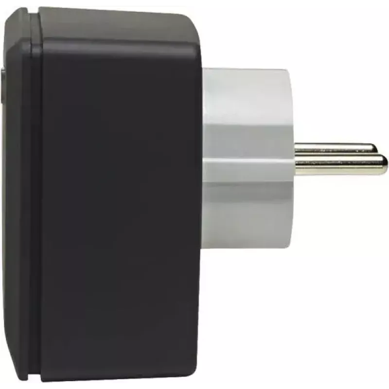 Tomada inteligente eQ-3 Homematic IP 161599A0, interior, antracite, caixa em plástico, 70×70×39 mm