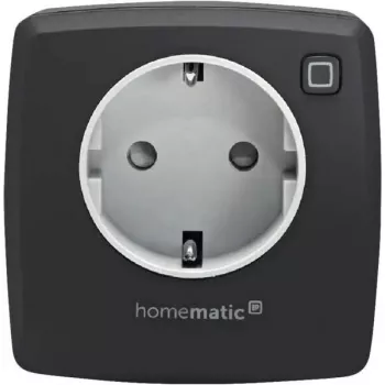 Tomada inteligente eQ-3 Homematic IP 161599A0, interior, antracite, caixa em plástico, 70×70×39 mm