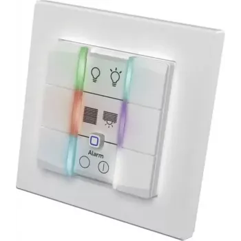 Painel de interruptor de parede eQ-3 Homematic IP botão de parede 6 vias plástico branco