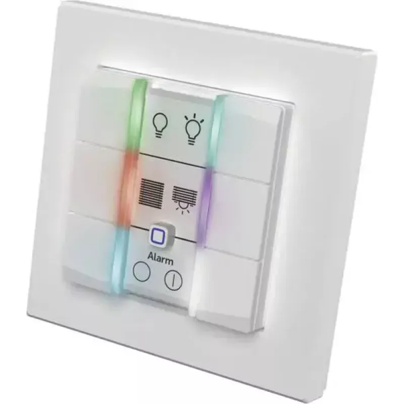Painel de interruptor de parede eQ-3 Homematic IP botão de parede 6 vias plástico branco