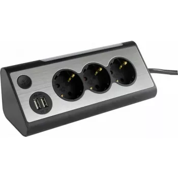 Extensão elétrica REV 2400050010, 3 tomadas com 2 portas USB