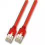 Cabo de rede EFB Elektronik RJ45 (X) S/FTP Cat5e vermelho 3 m