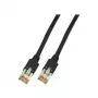 Cabo de rede EFB Elektronik K8072.2 RJ-45 Cat5e 2 m preto