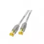 Cabo de rede EFB Elektronik K8560GR.1 RJ45 Cat6a 1 m cinzento