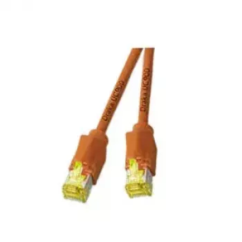Cabo de rede EFB Elektronik 0,5 m RJ45 Cat6a laranja