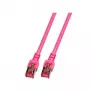 Cabo de rede EFB Elektronik RJ45 S/FTP Cat.6 10 m magenta