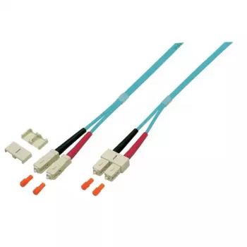 EFB Elektronik O0318.1 Cabo patch de fibra óptica Duplex SC-SC OM4, 1 m, violeta