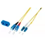 Cabo de fibra ótica EFB Elektronik O0360.0,5 0,5 m LC SC amarelo