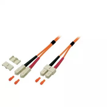 Cabo de fibra ótica EFB Elektronik O6413.0 0,5 m OM2 2x SC–2x SC laranja