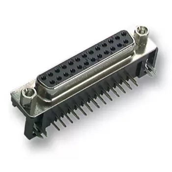 Ficha de cabo D-Sub 15 pinos conector fêmea, EFB Elektronik 34702.1, preto, 39,1×12,6×21 mm