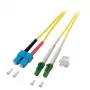 Cabo de fibra ótica EFB Elektronik O0383.1 1 m LC SC amarelo