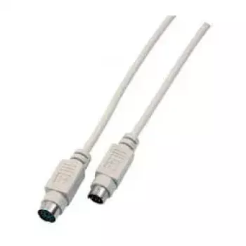 Cabo de extensão PS/2 EFB Elektronik EK323.2, 2 m, ficha/conector fêmea, bege