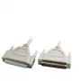 EFB Elektronik K5186.2 Cabo de dados série 1:1, DB-37 macho para fêmea, 2 m, bege