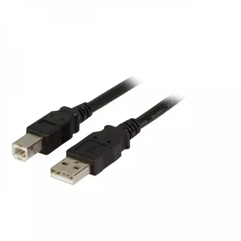 Cabo USB 2.0 A/B 3,0 m EFB Elektronik preto ficha/ficha