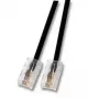 Cabo de rede EFB Elektronik RJ45 (8/4) – RJ45 (8/4) preto 3 m