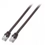 Cabo de rede EFB Elektronik S/FTP Cat.6 RJ45 preto 10 m