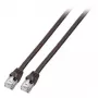 Cabo de rede EFB Elektronik S/FTP Cat.6 RJ45 preto 2 m