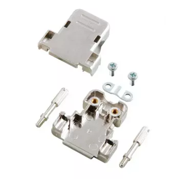 EFB Elektronik E-DH15 capa D-Sub metalizada, 15 pinos, prateado