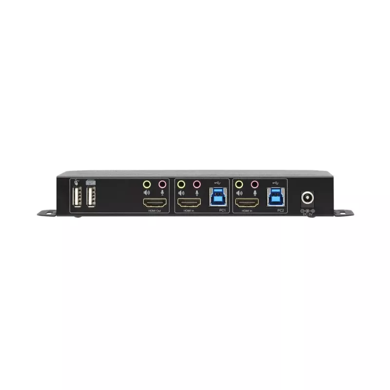 Comutador KVM 2 portas HDMI/USB Tripp Lite B005-HUA2-K — 4K 60 Hz, HDR, HDCP 2.2, IR, partilha USB, cabo de 1,2 m