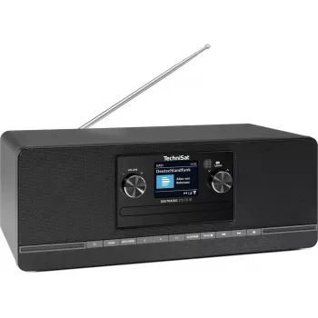 TechniSat DigitRadio 372 CD IR, preto, rádio DAB+/FM/Internet com leitor de CD