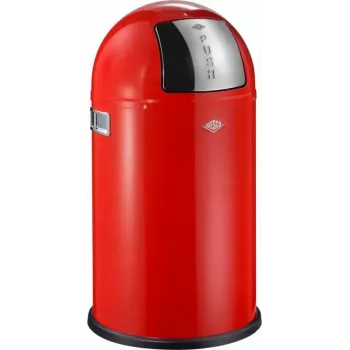 Balde do lixo Wesco Pushboy 50 l, vermelho, modelo 112797