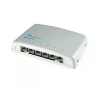 Mini distribuidor Telegärtner MPD6-H K, Cat.6A, 6x RJ45 não blindado (J02021A0053)