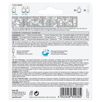 Crochet interior universal Tesa 77762-00000-01 – branco, pack de 2